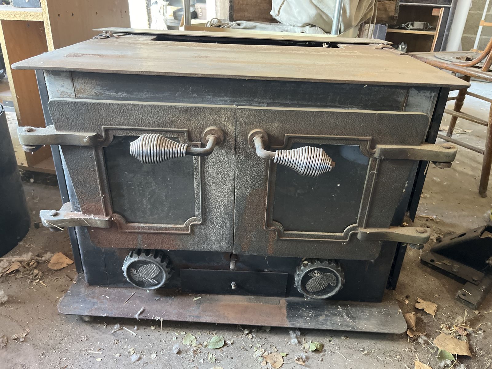 Vintage Cast Iron Wood Burning stove