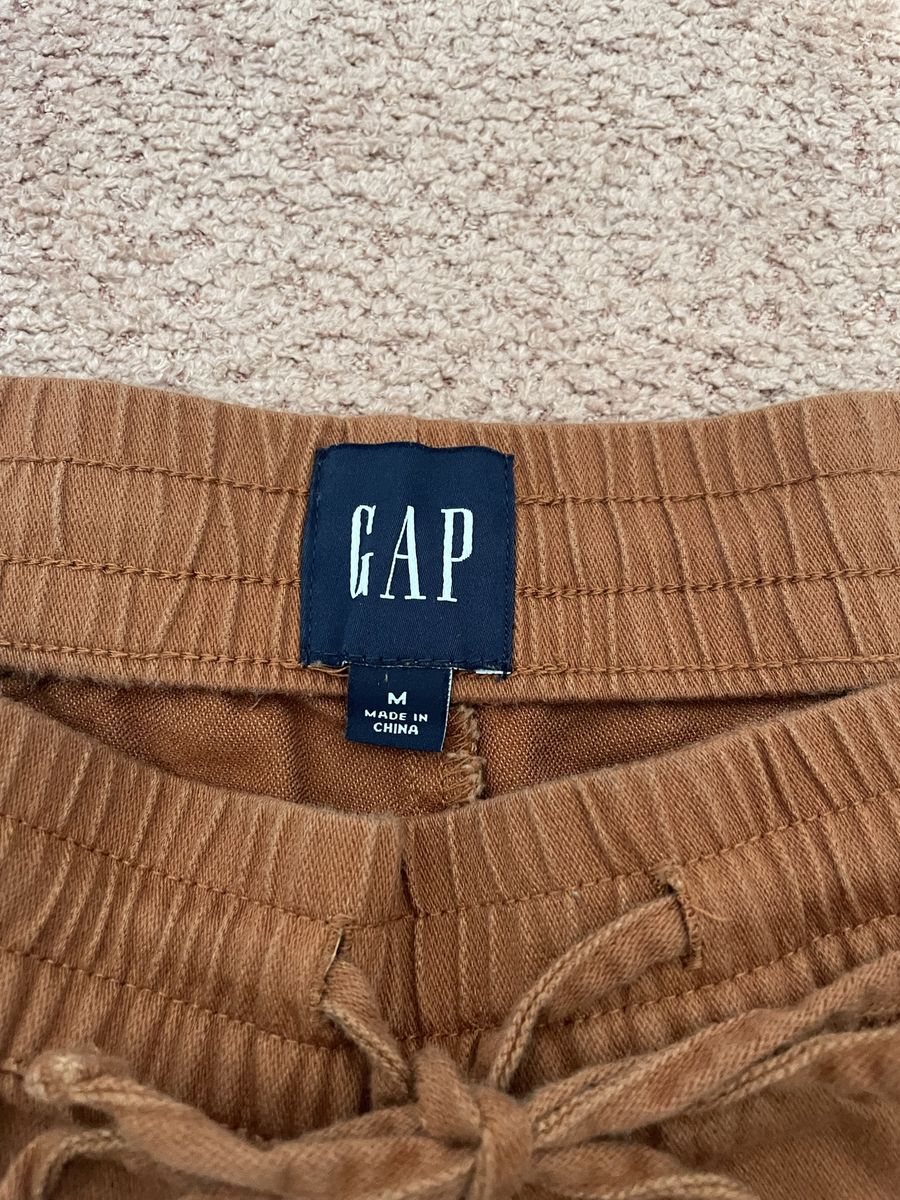 GAP Women's Medium Brown Elastic Waist Drawstring Pants size Medium
