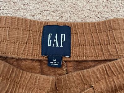 GAP Women's Medium Brown Elastic Waist Drawstring Pants size Medium