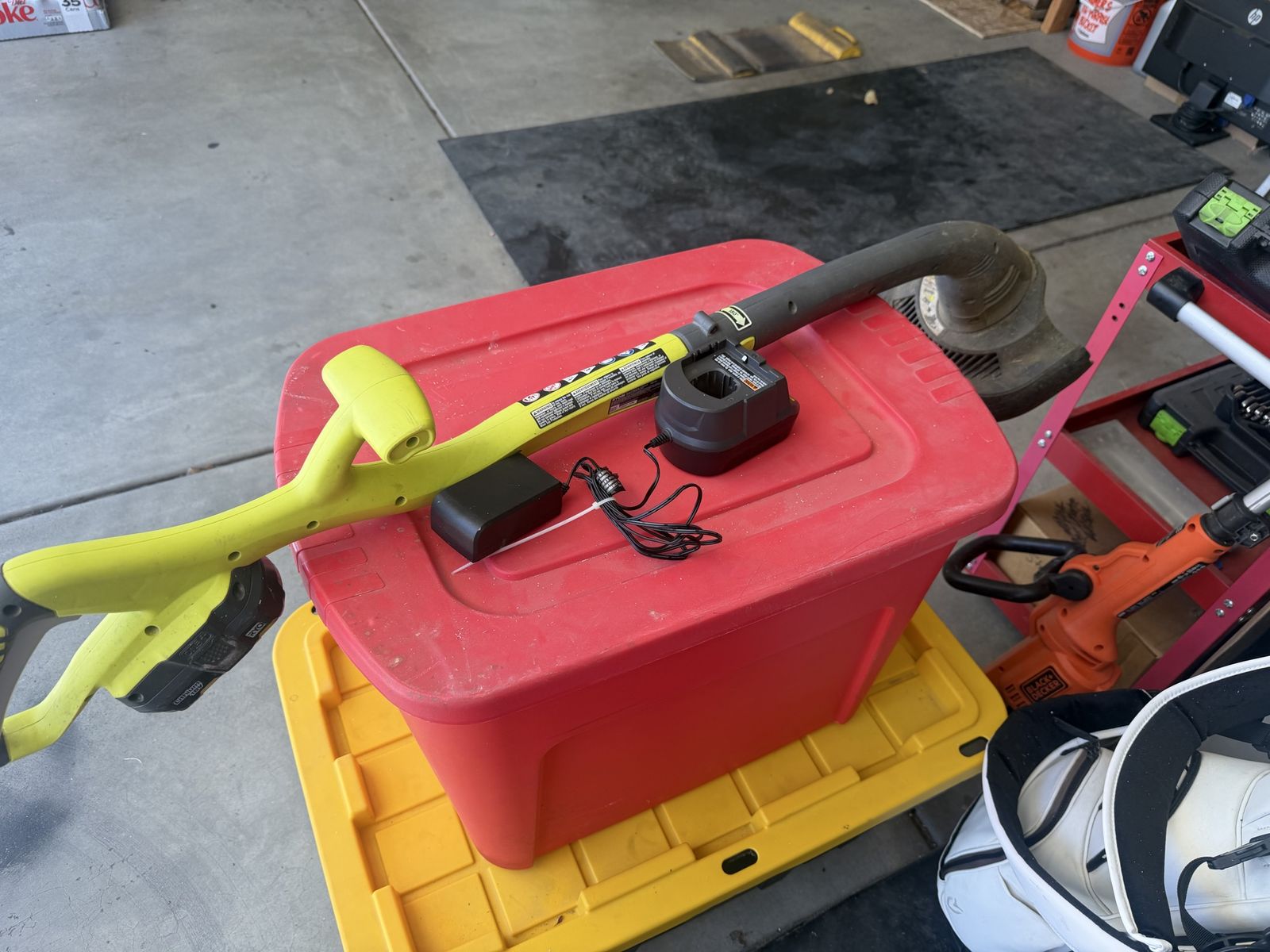 Ryobi Cordless String Trimmer with Battery and Charger - Used