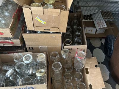 Canning jars Ball and Kerr quarts and pints regular and wide mouth $10 dozen