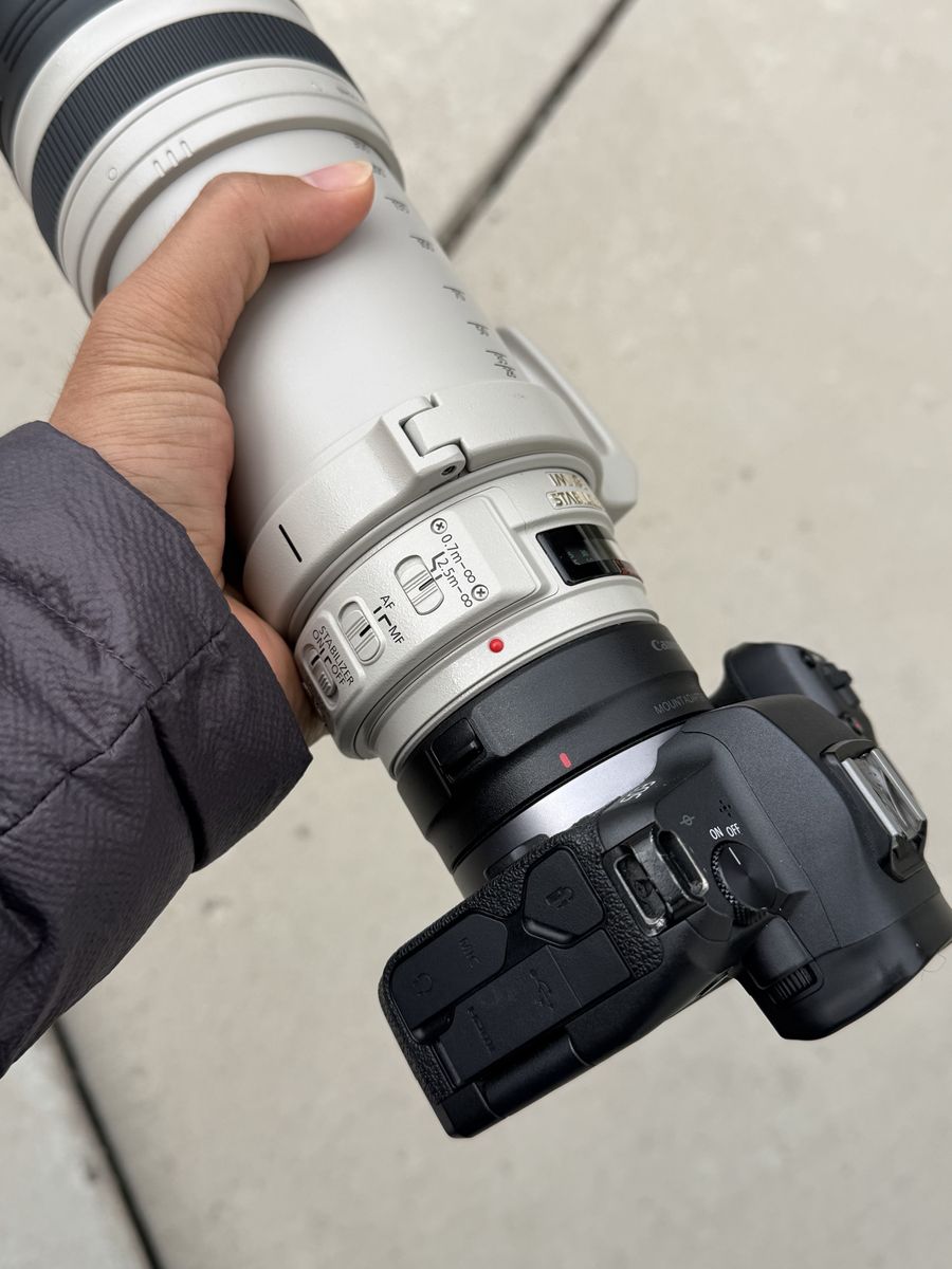 Canon R, adapter, ef 28-300L