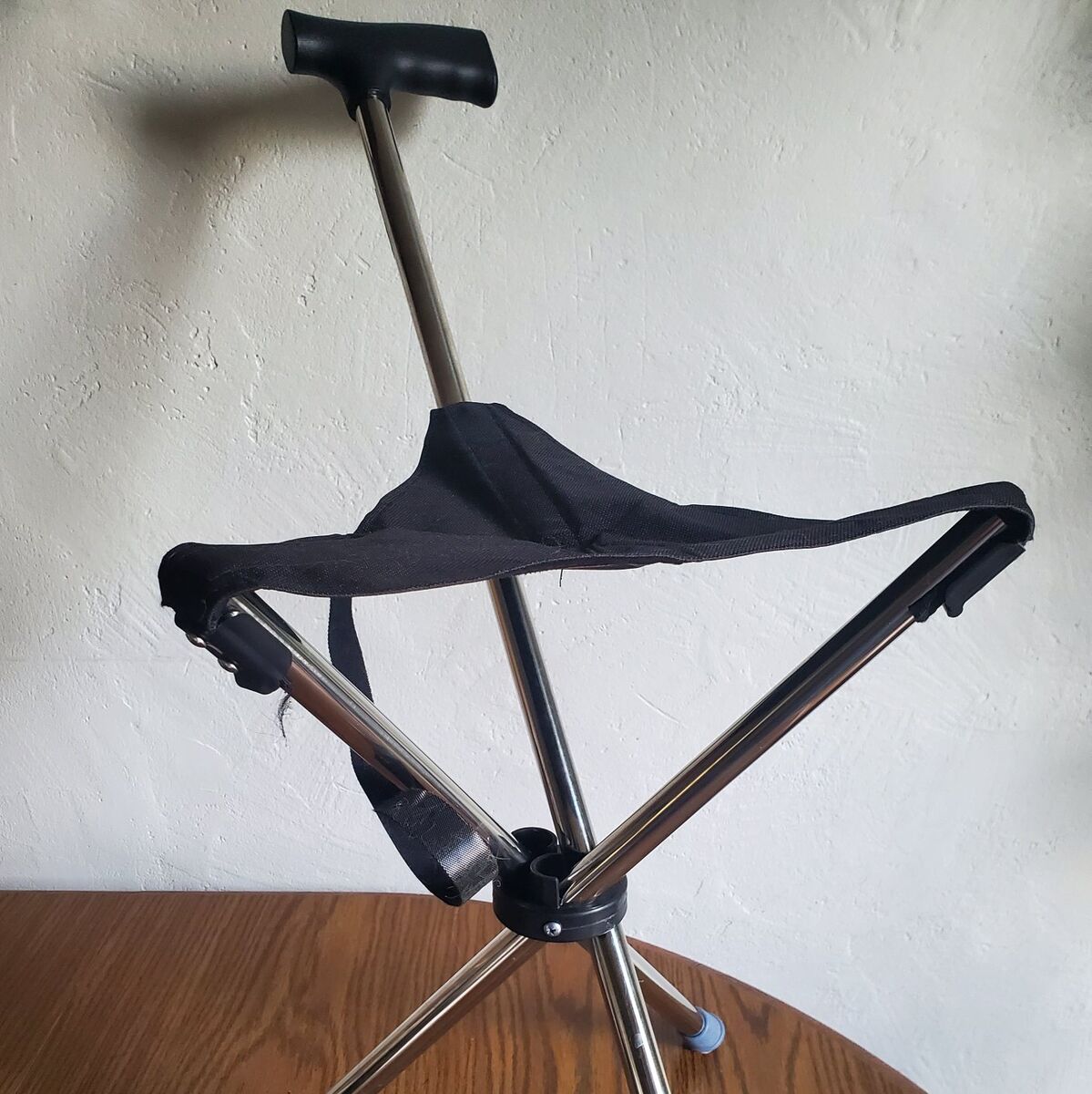 Foldable Cane Easy To Carry Seat Portable Stool