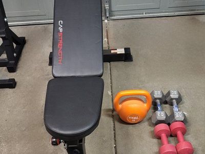 Bench and weights