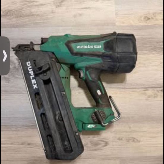 Metabo HPT Cordless Duplex Nailer - Tool Only, Green, Works Great