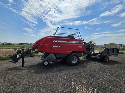 Massey Ferguson Hesston 3x3 2250 Baler with accumulator.