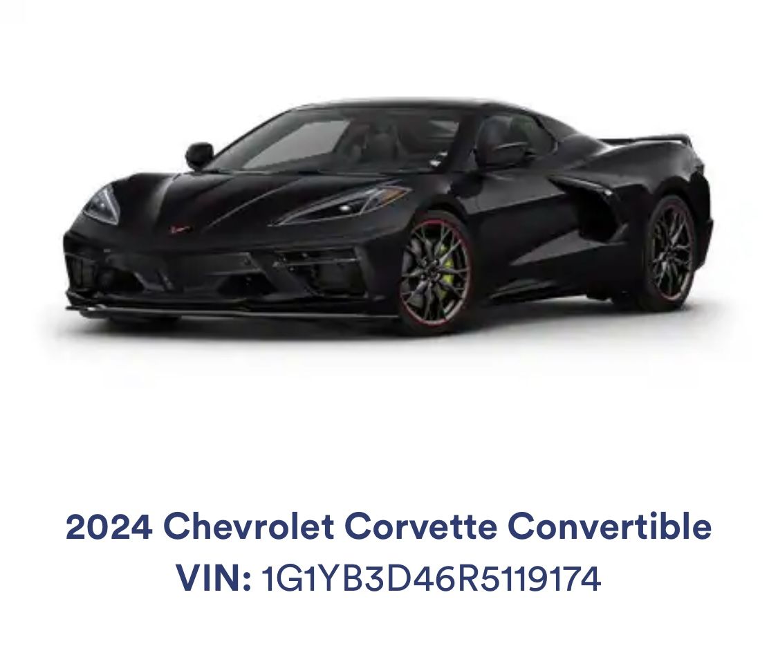 2024 Chevrolet Corvette Stingray