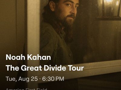 3 tickets Noah Kahan The Great Divide Tour Tickets - America First Field - August 25