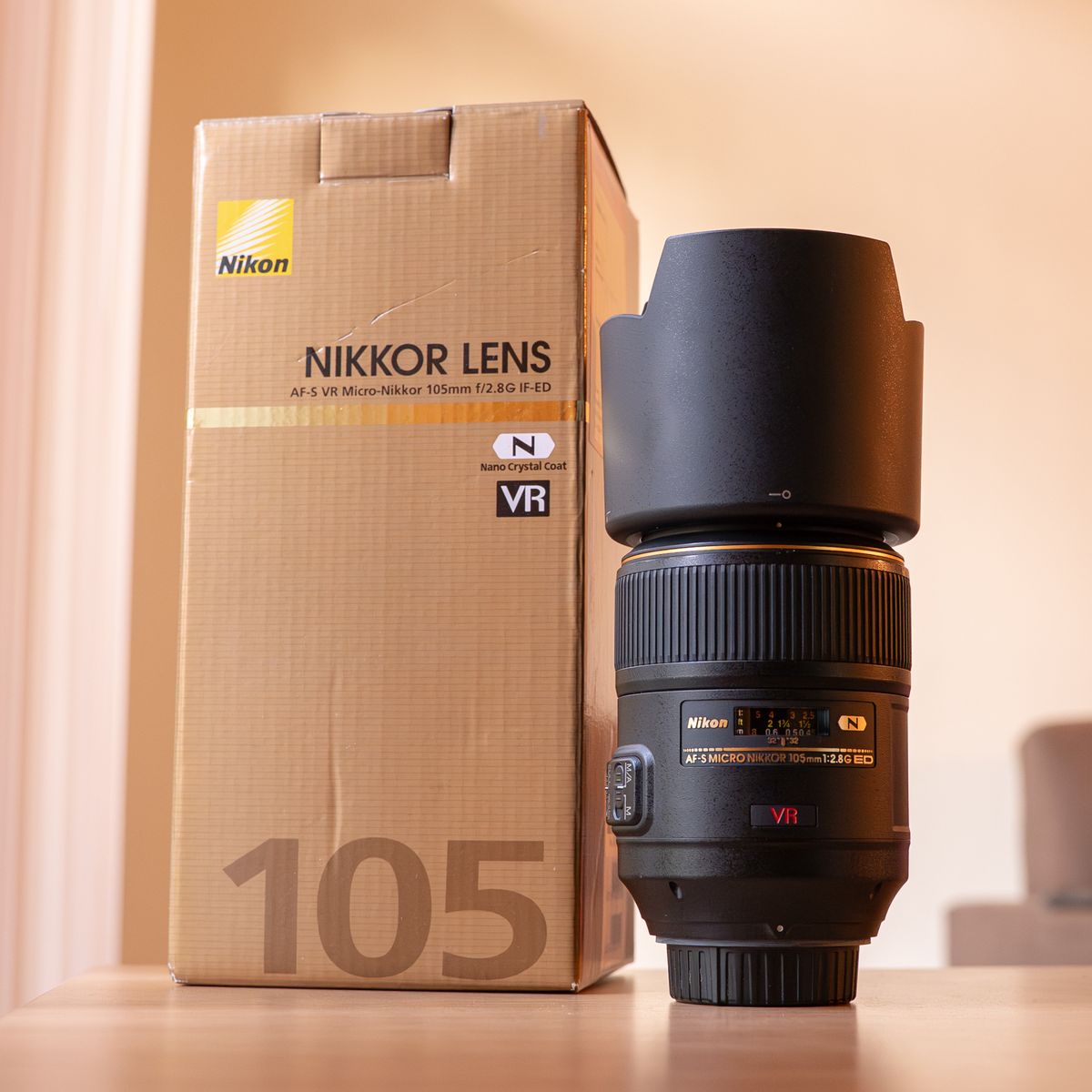 Nikon 105mm f/2.8 VR Micro-Nikkor Macro Lens – Box Included – Excellent Condition
