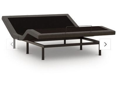 Ashley Comfort Premier Adj Base - Queen Adjustable Base - Black with remote and USB