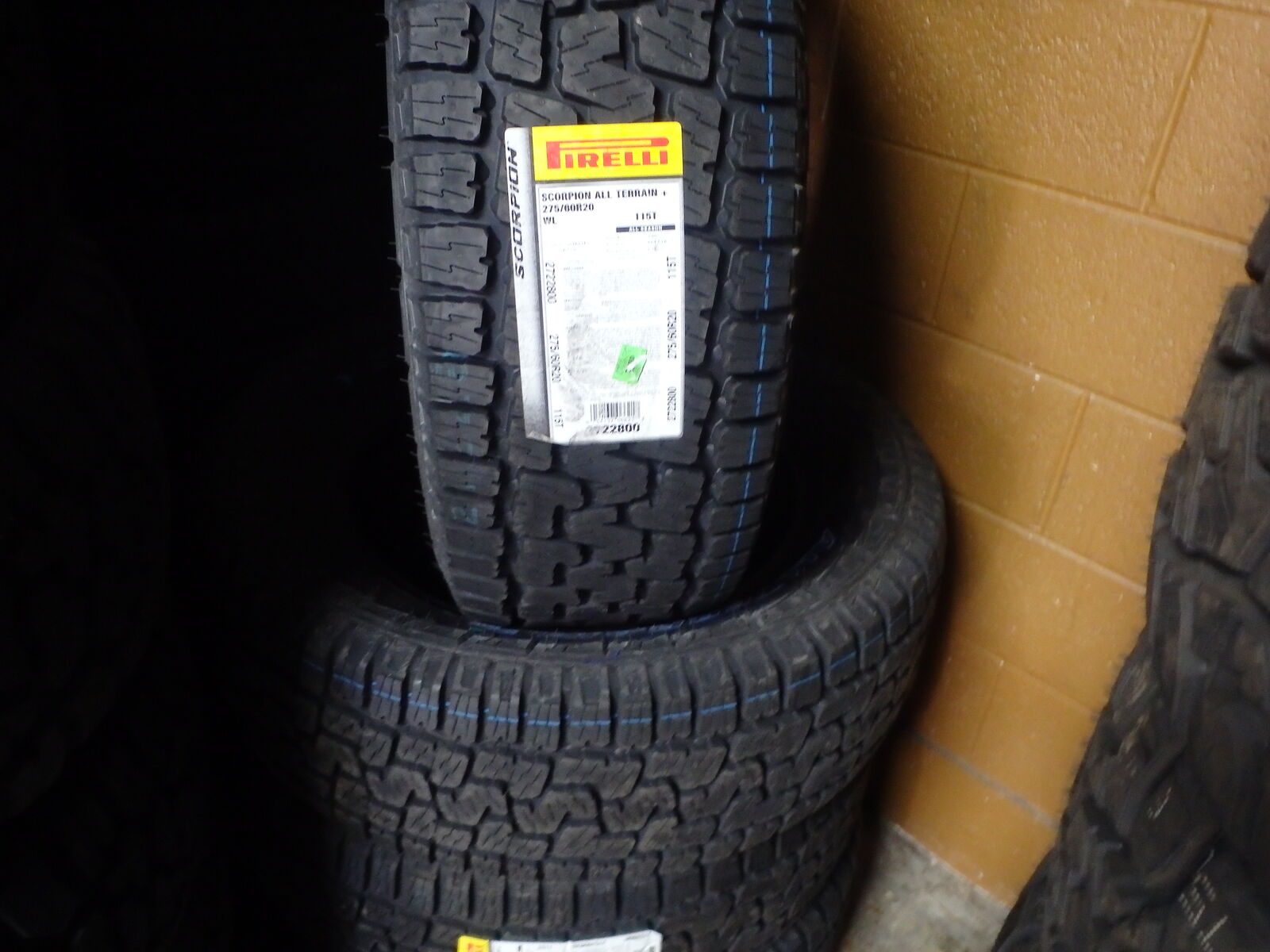 275/60R20 PIRELLI SCORPION ALL TERRAIN PLUS SET OF NEW TIRES