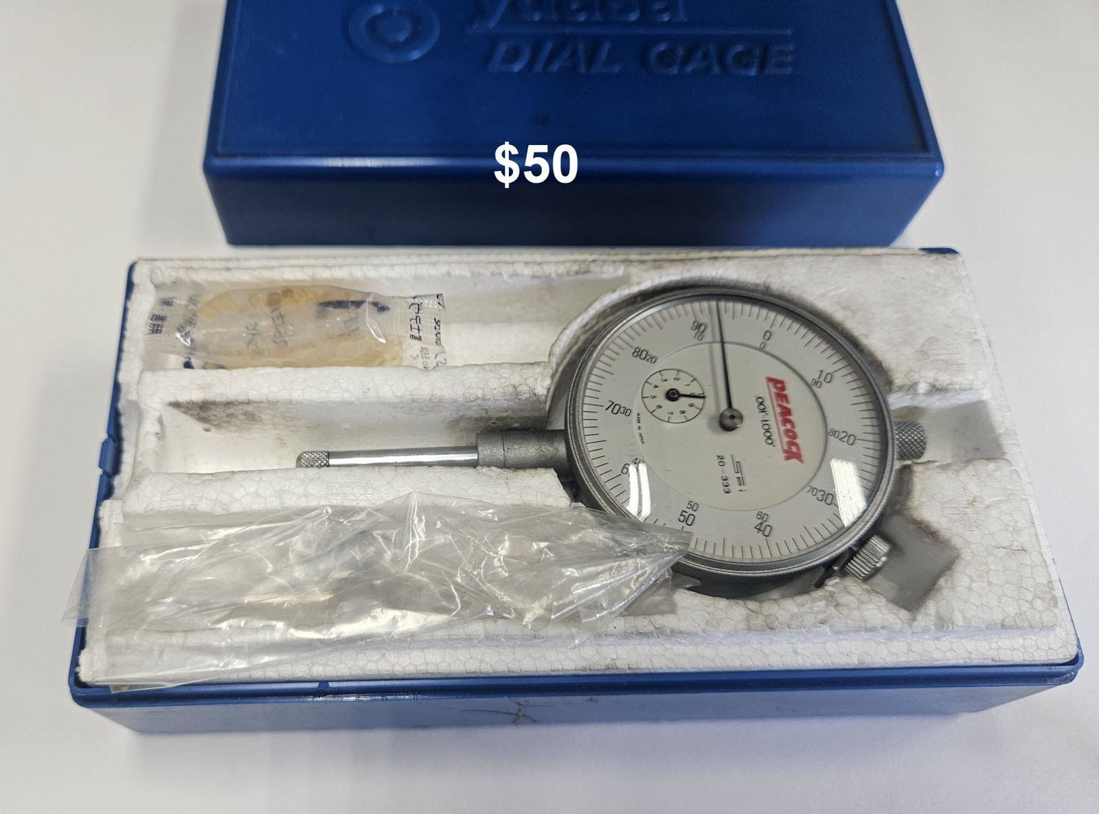 Peacock 0-1" Dial Indicator