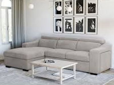 Roxana Fabric Sleeper Sofa with Storage Chaise 1782995 #105843