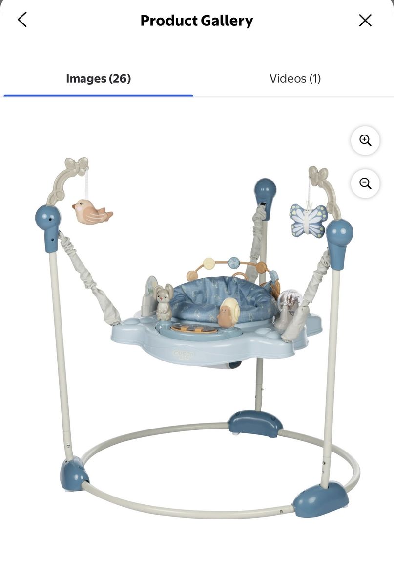 Cosco Kids Twirl-and-Bounce Baby Jumper Activity Center, Forest Friends