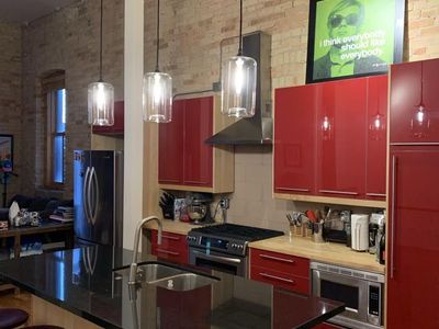 KitchenAid Stainless Kitchen Set – Range, Fridge, Microwave, Hood + Dishwasher