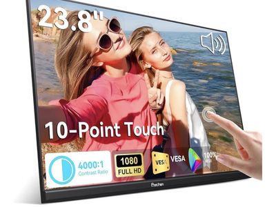 New in box 23.8" Portable Touchscreen Monitor 100% sRGB VA FHD 1080P,