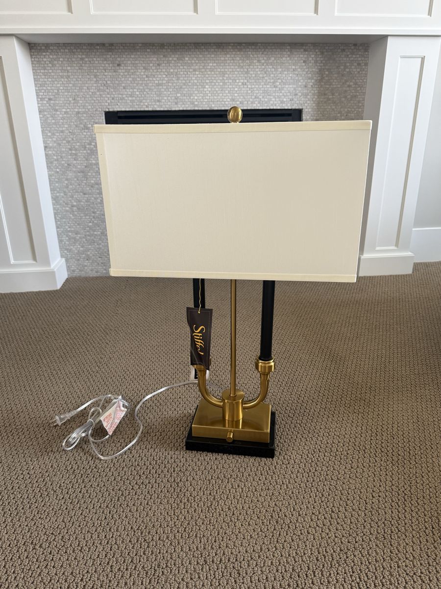 Black Brass Stiffel Lamp