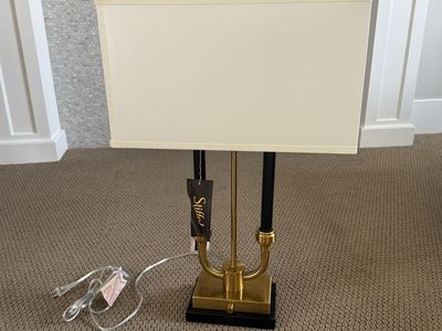 Black Brass Stiffel Lamp