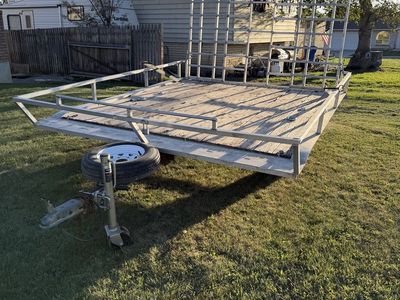 8x10 aluminum trailer w/ramp for sale
