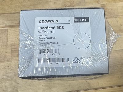 Leupold Freedom RDS Red Dot Sight w/ Mount 1 MOA Dot 34mm (180092)