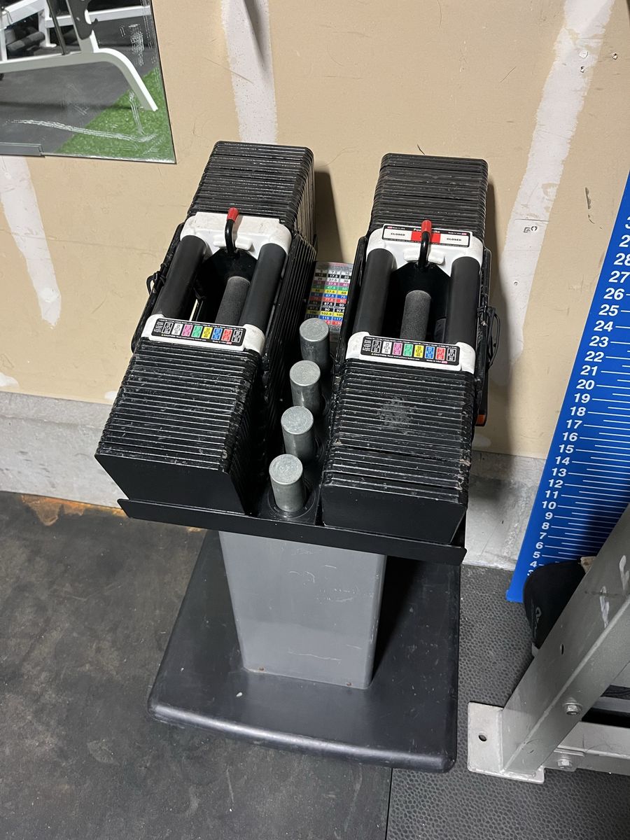 VERY RARE! 130LB POWERBLOCK Adjustable Dumbbells