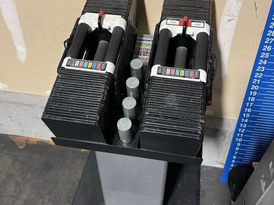 VERY RARE! 130LB POWERBLOCK Adjustable Dumbbells