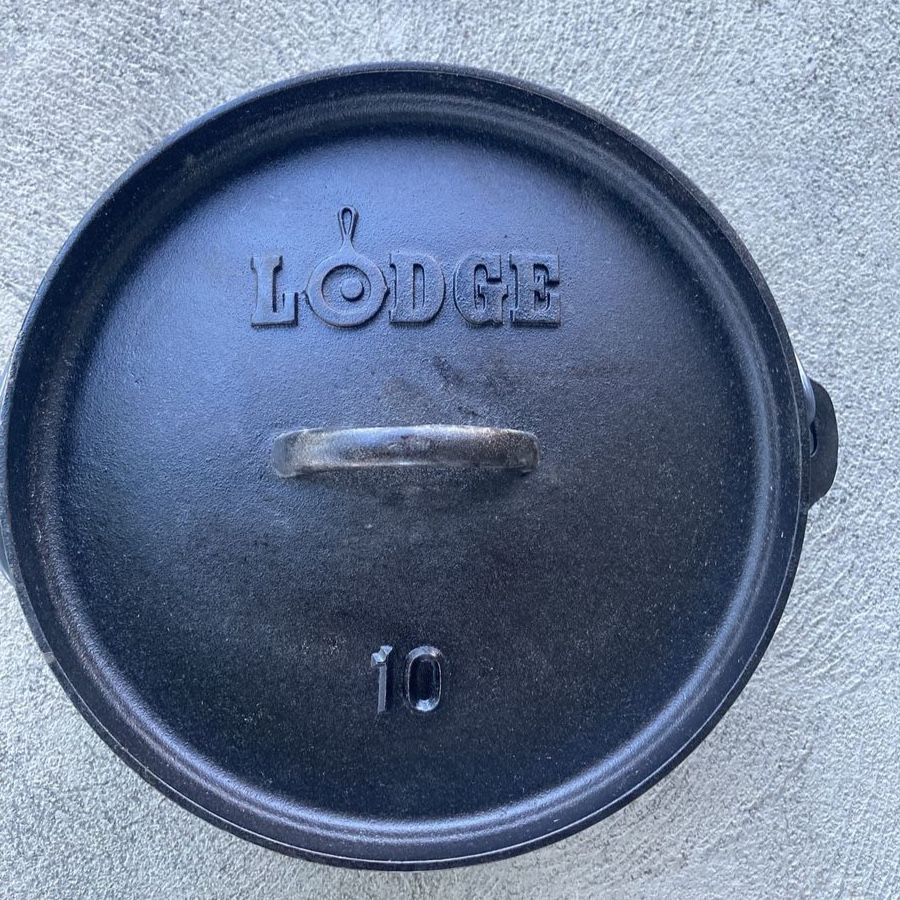 Lodge Cast Iron Dutch Ovens New 10” used 14”