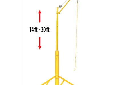 MILLER Overhead Rotational Boom Anchor System 14'-20' Telescoping Yellow SORBSYS by Honeywell
