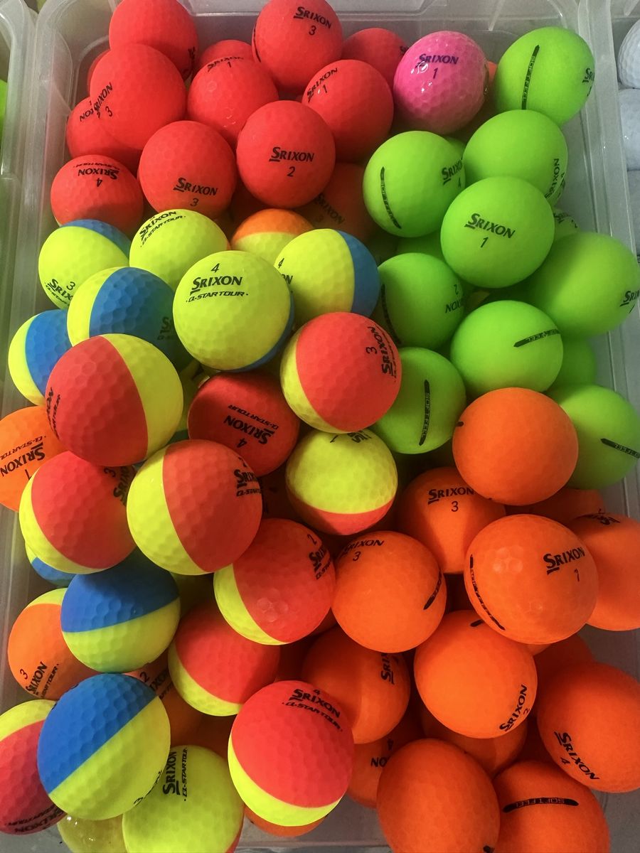 Color Srixon Golf Balls in Excellent Condition