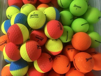 Color Srixon Golf Balls in Excellent Condition