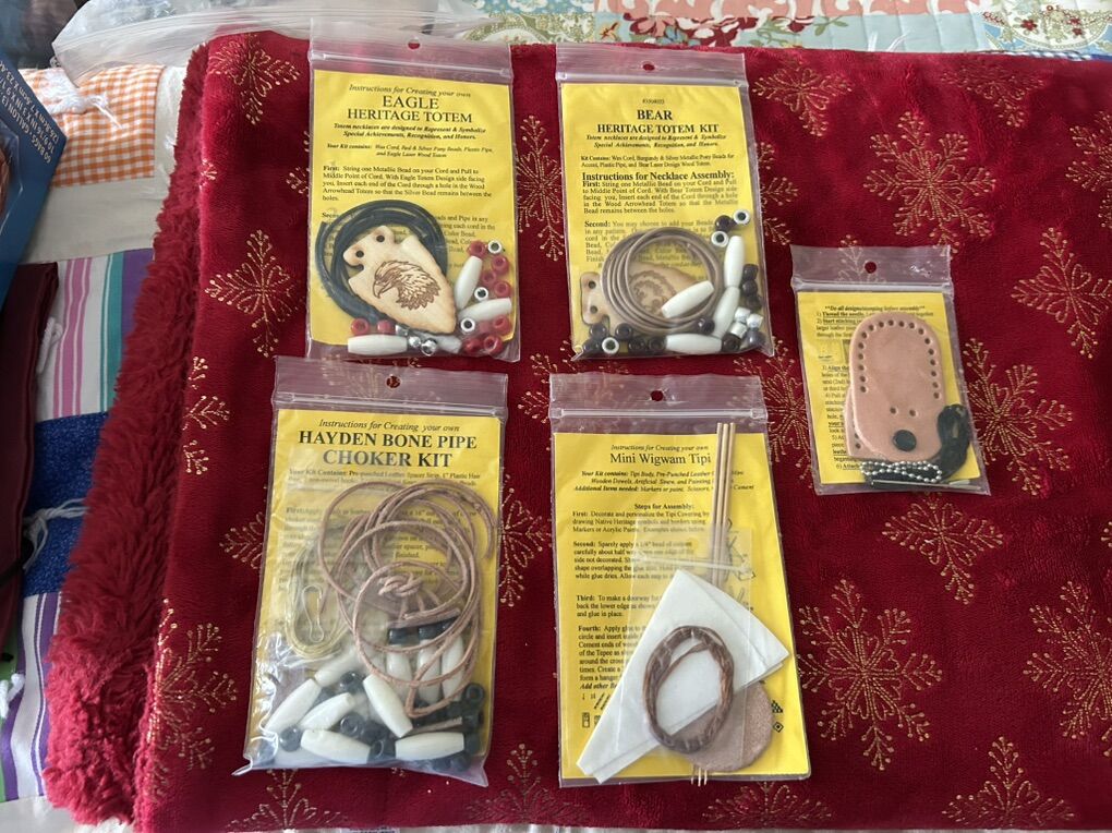 (5) Boy Scout Activity Packages BSA Leather Work