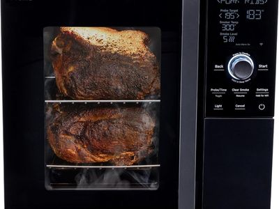 GE PROFILE SMART INDOOR PELLET SMOKER, WITH ACTIVE SMOKE FILTRATION, 5 SMOKE CONTROL SETTINGS, WIFI-NEW IN ORIGINAL BOX!!!