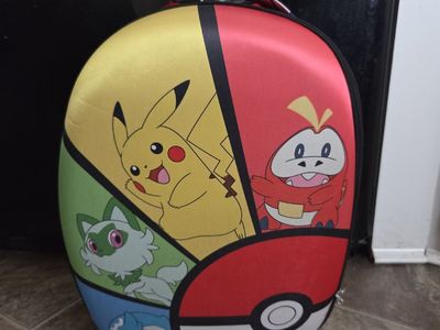 Brand new Pokemon Kids' Hardside Carry On Scooter Suitcase