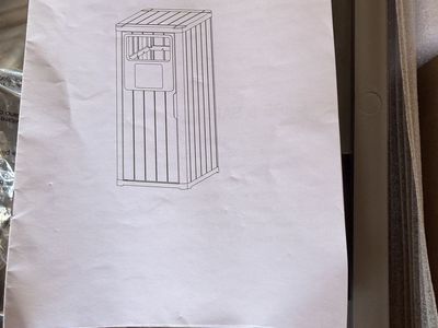 Unassembled Outdoor garbage Storage - New in Box