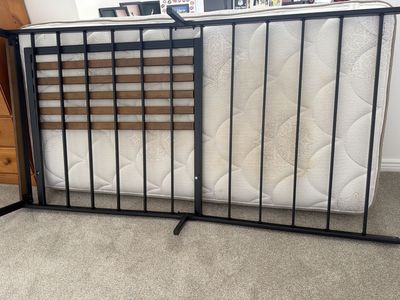 Bed frame and mattress