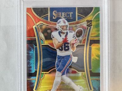 2023 Dalton Kincaid Panini Select Suite Level Tie Dye Prizm Rookie /25 PSA 10
