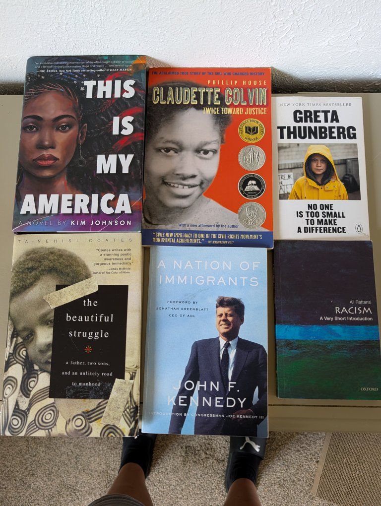 6 book bundle $25/$5 each