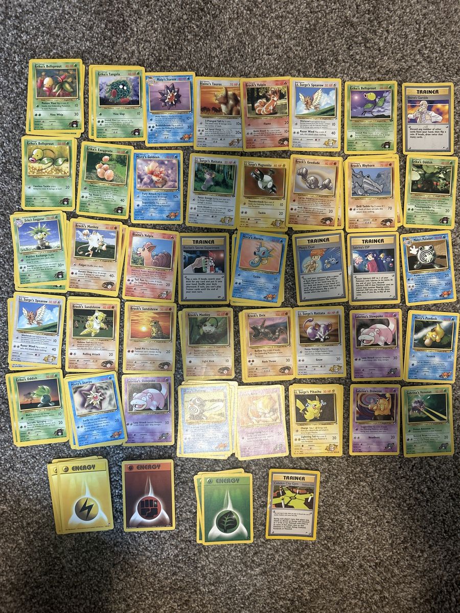 111 Vintage Pokémon Gym Heroes, Gym Challenge WOTC cards