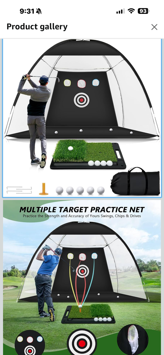 Golf practice set - Brand new, emotionally abandoned