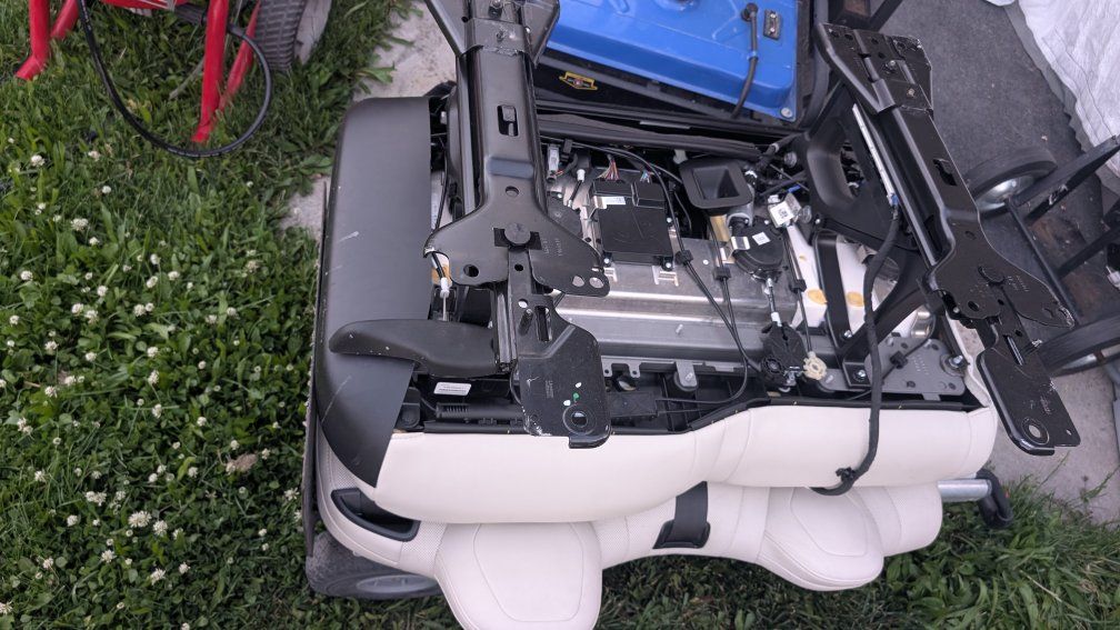 Tesla Model X Rear Seat Assembly- Cream/White Upholstery