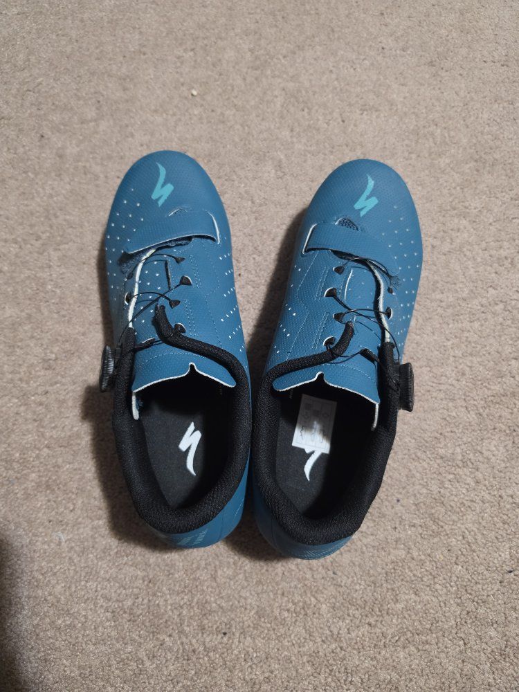 Specialized Torch 1.0 Road Cycling Shoes - Teal Blue, Size 41, BOA Dial