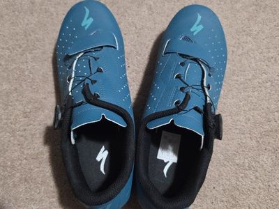 Specialized Torch 1.0 Road Cycling Shoes - Teal Blue, Size 41, BOA Dial
