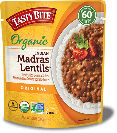 Tasty Bite Organic Madras Lentils 10oz Pouch #74281