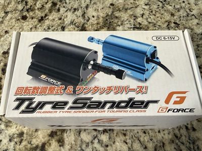 G-Force Tyre Sander Rubber Tyre Sander for Touring Class RC Car Tool DC 6-15V