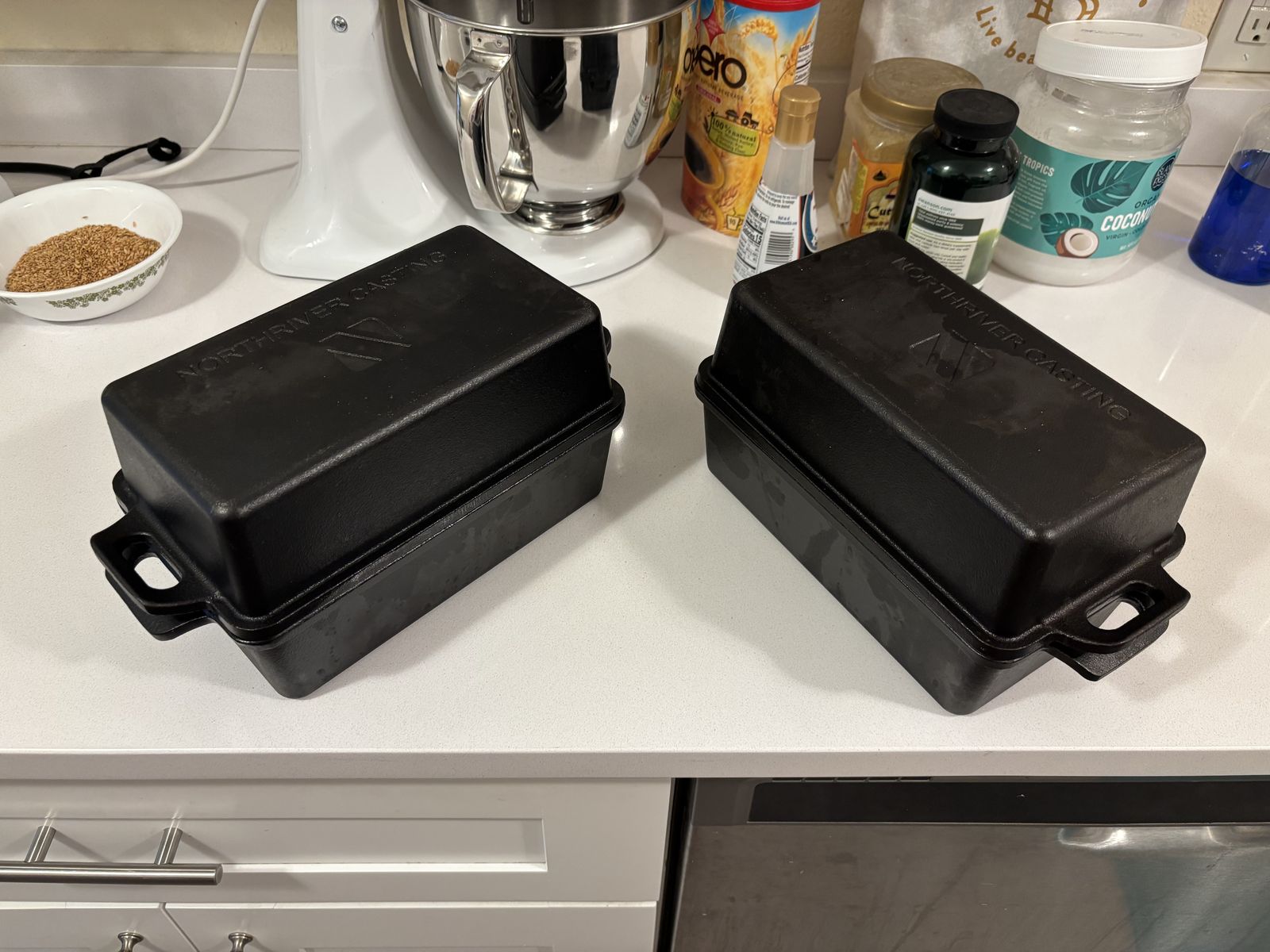 Cast Iron Loaf Pans with Lids