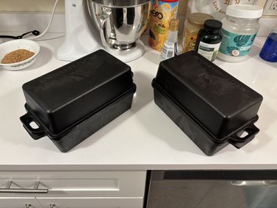 Cast Iron Loaf Pans with Lids