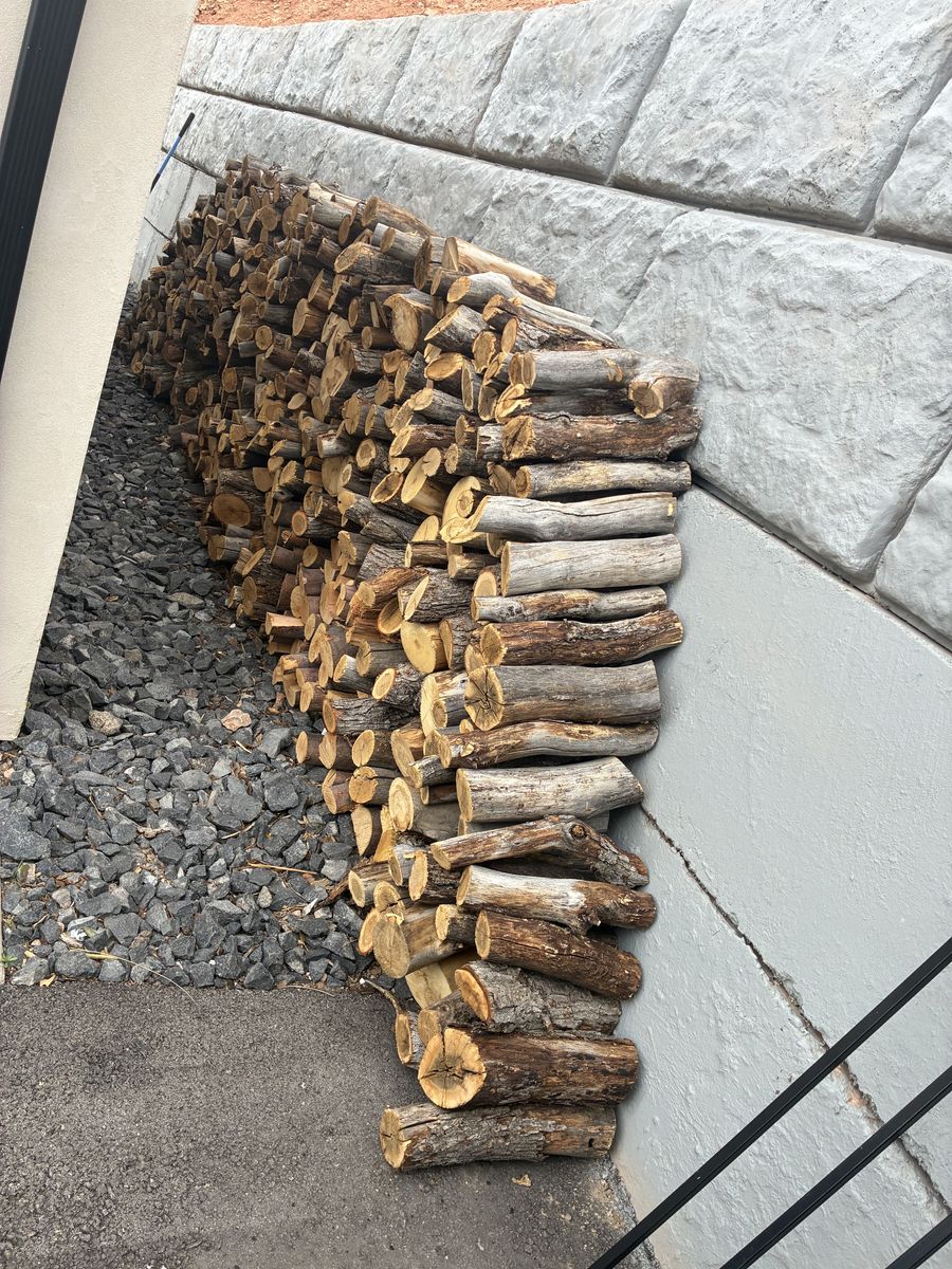 Full cord of mixed firewood oak aspen peach cedar