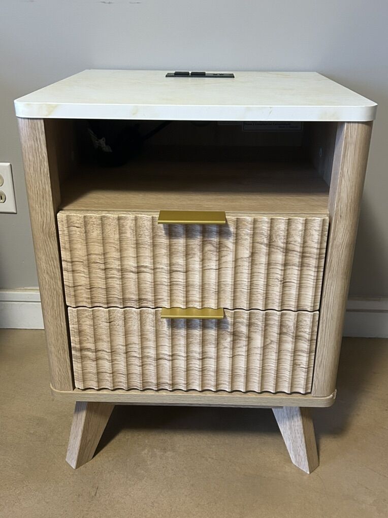 Night Stand With Charging Station