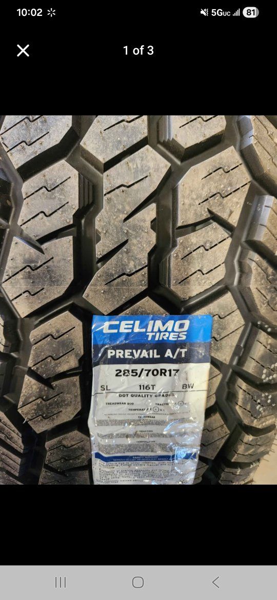 285/70r17 celimo prevail at