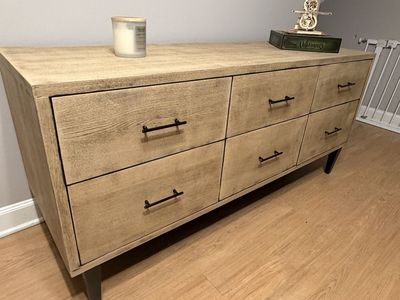 6 Drawers wood Dresser